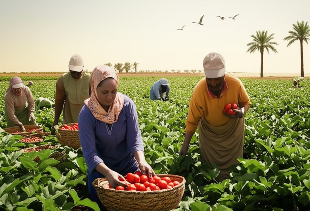 Egyptian farm workers
